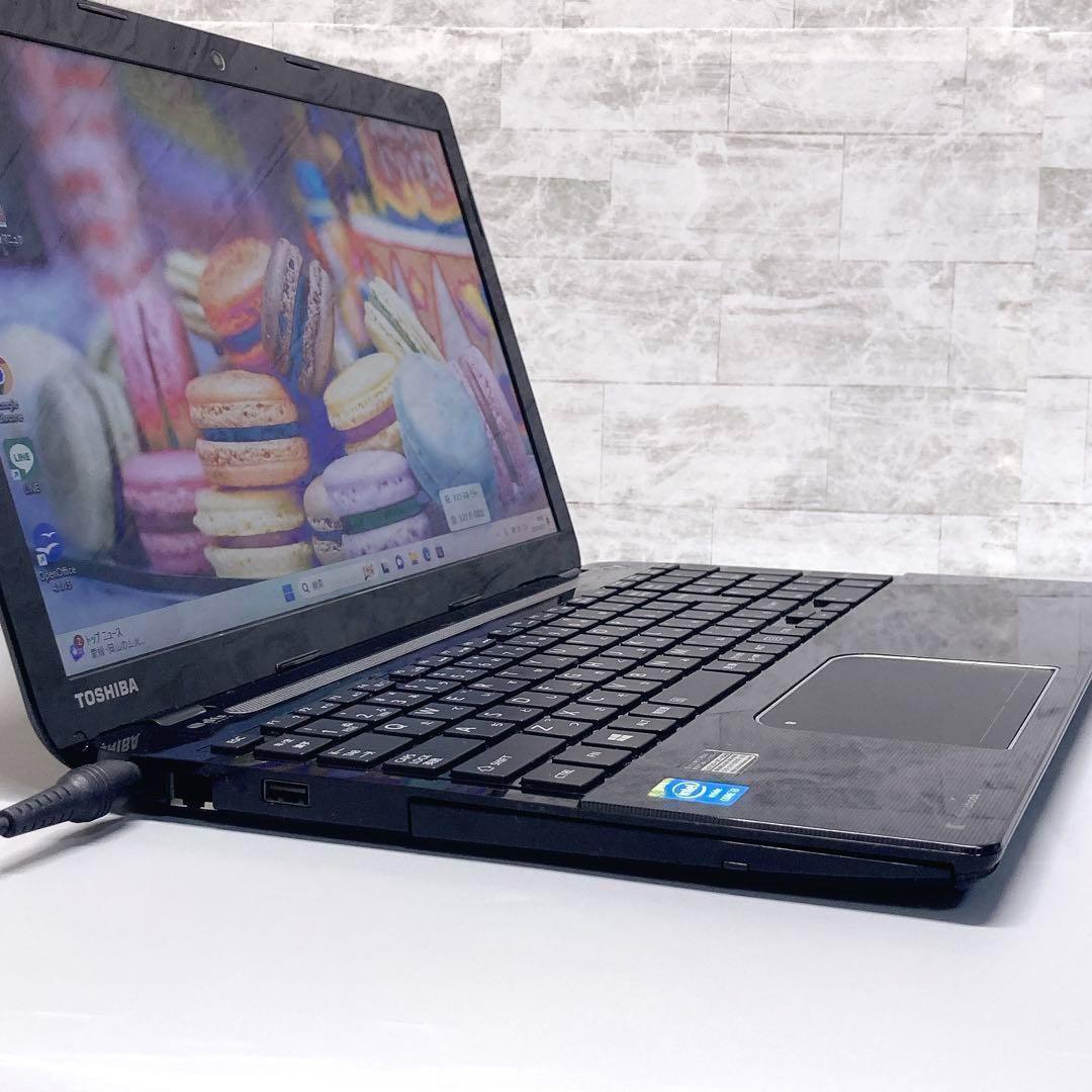 爆速SSD Windows11 ノートパソコン 8GB DVD カメラ 東芝
