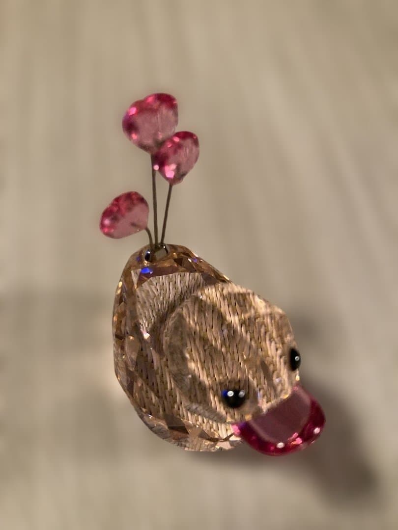 （専用）スワロフスキー クリスタル製アヒルの親子オブジェ