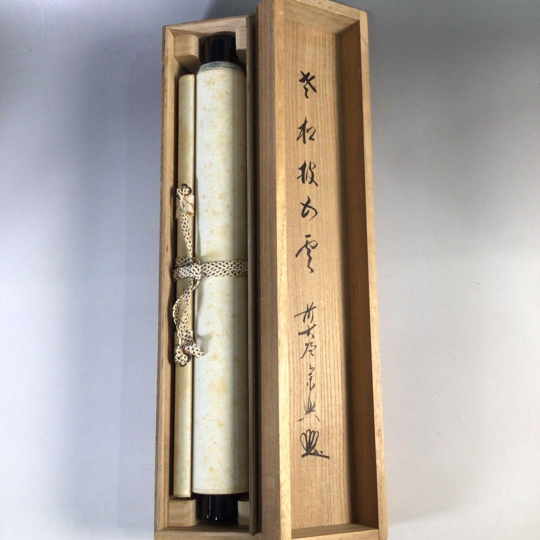 Ｇ８９７　掛軸　大徳寺　西垣宗興　『老松披五雲』　共箱　『真作』　肉筆　一行書