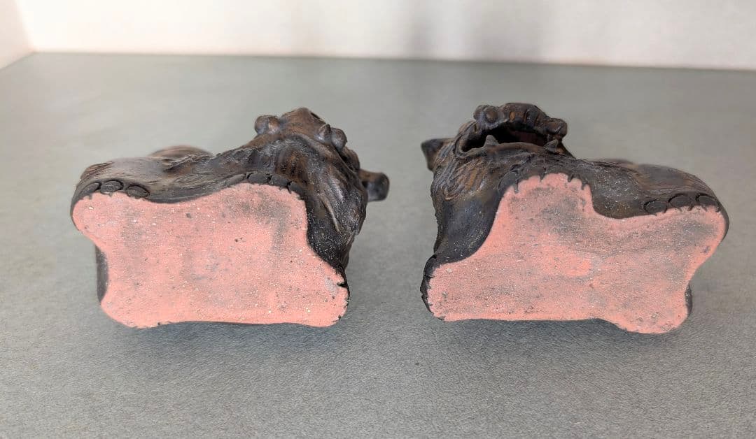 沖縄やちむん \"シーサー\" 一対 datta 手仕事品