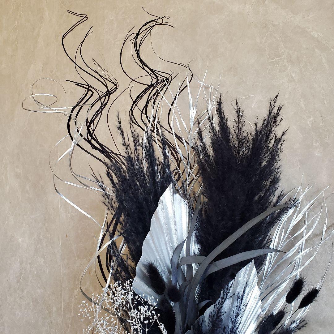 モノトーン　インテリア　ドライフラワー　アートプランツ　置物　花瓶　ACTUS