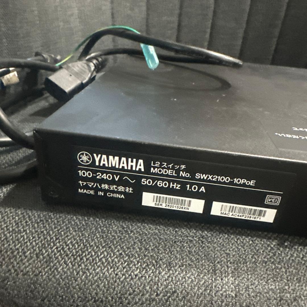 【美品】 YAMAHA 1000BASE-T SWX2100-10PoE