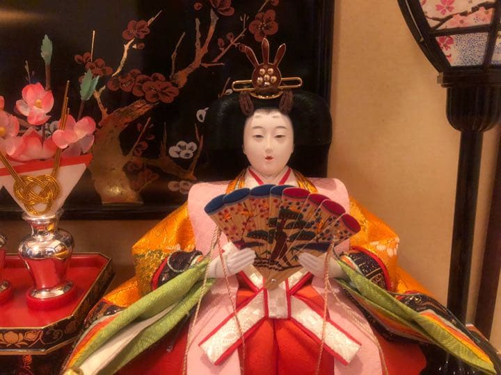 ひな人形　河寿作　親王ケース入　オルゴール付き