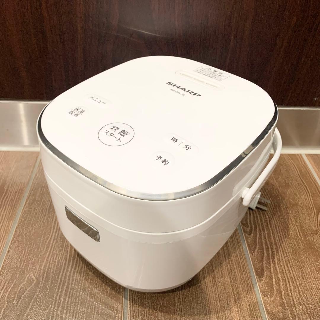 シャープ 炊飯器 ３合炊き ホワイト KS-CF05C-W 2020年製