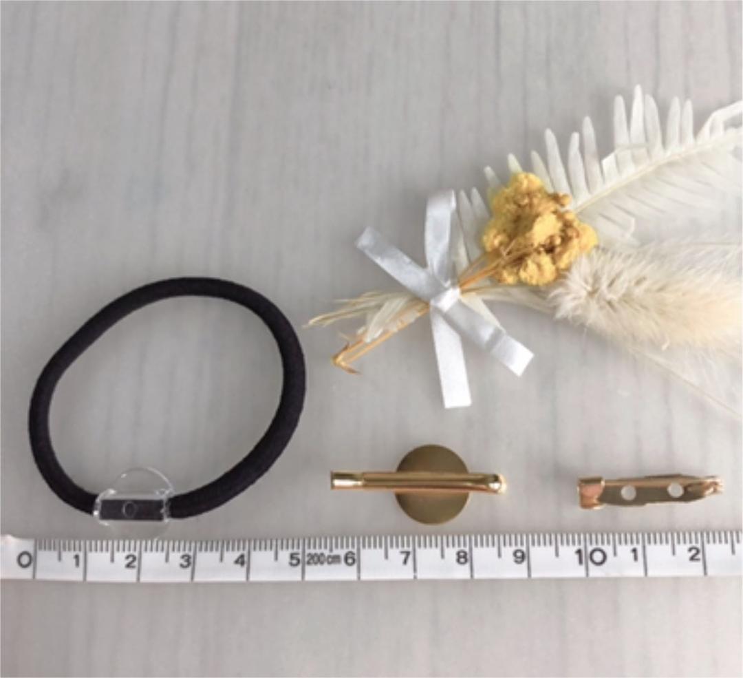 ハンドメイドレジンヘアゴム・ポニーフック・ブローチ♡No.26