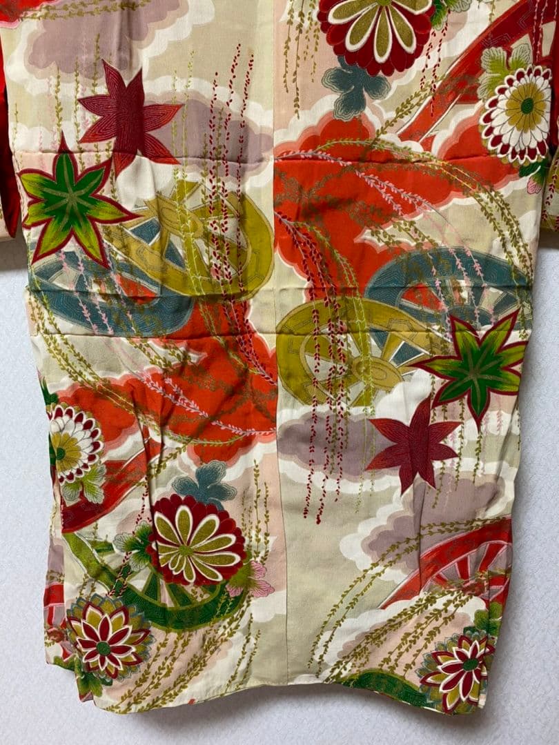 No.67正絹アンティーク子供着物七五三綺麗です。着丈105センチ裄丈61センチ