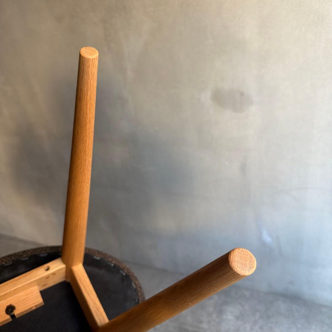 未使用品 飛騨家具 KASHIWAスツール（張座）柏木工 飛騨家具 木製スツール