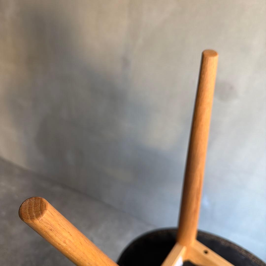 未使用品 飛騨家具 KASHIWAスツール（張座）柏木工 飛騨家具 木製スツール