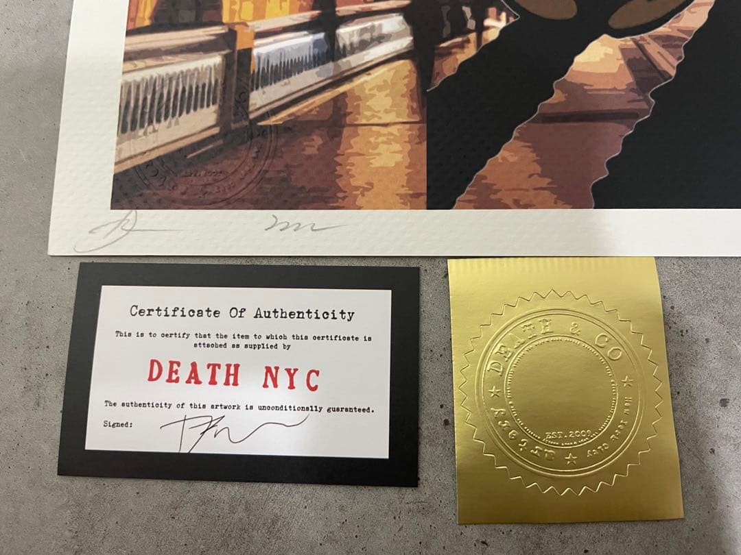 THE PEANUTS アートポスター DEATH NYC スヌーピー