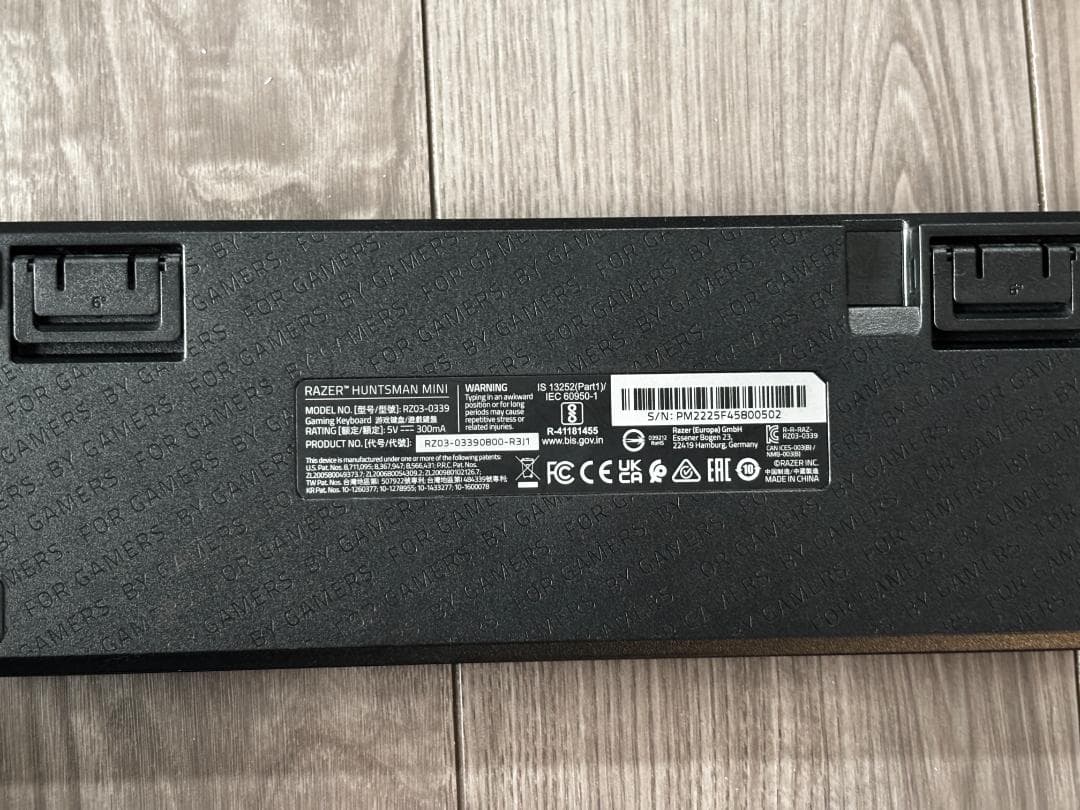 【美品/使用3ヶ月未満】Razer Huntsman Mini JP 黒 赤軸