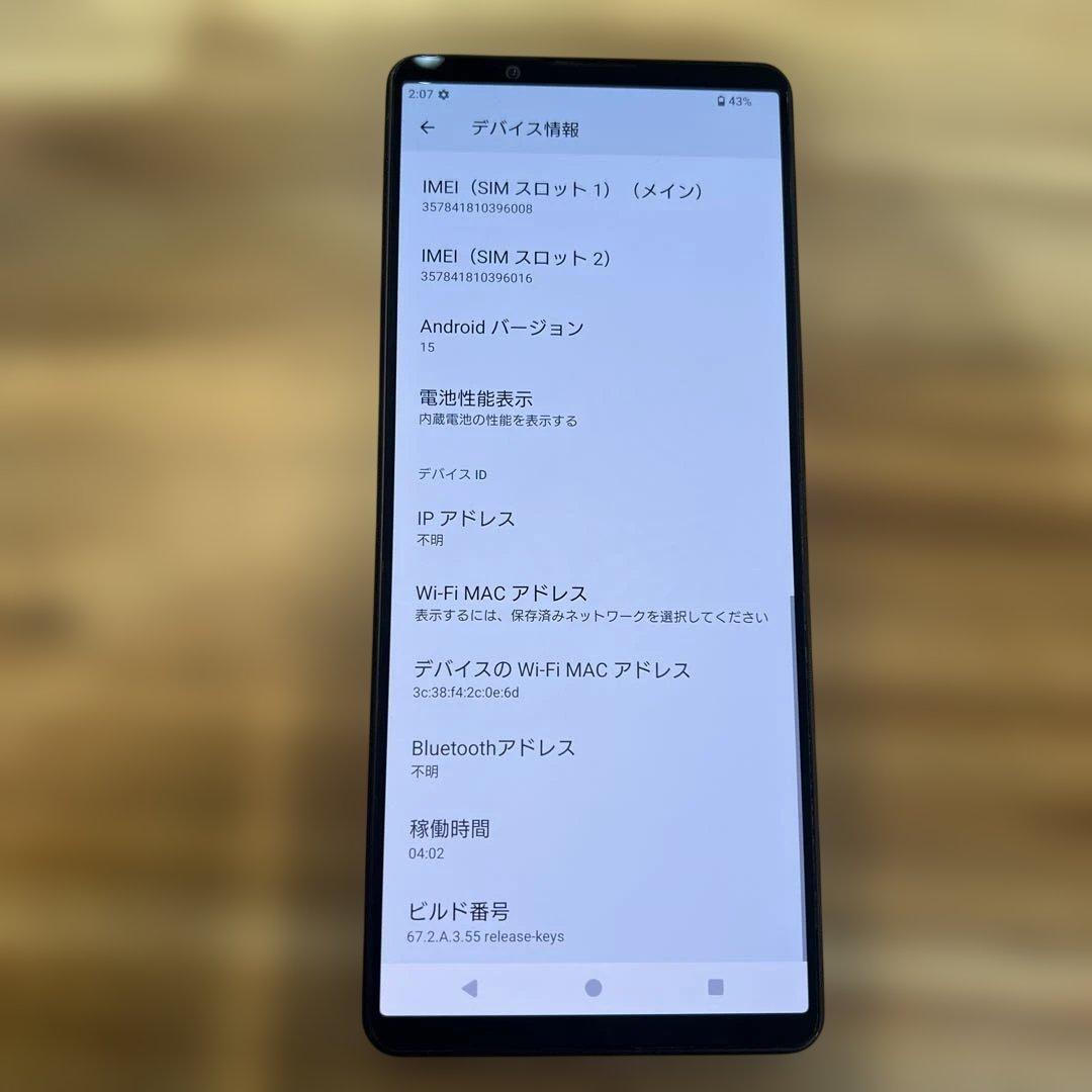 K1654 Au SIMフリー Xperia 1 V SOG10