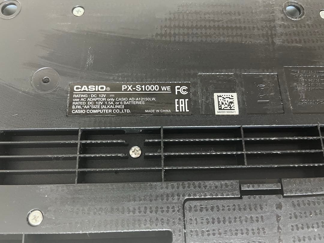 【ジャンク】CASIO PX-S1000 ホワイト 電子ピアノ