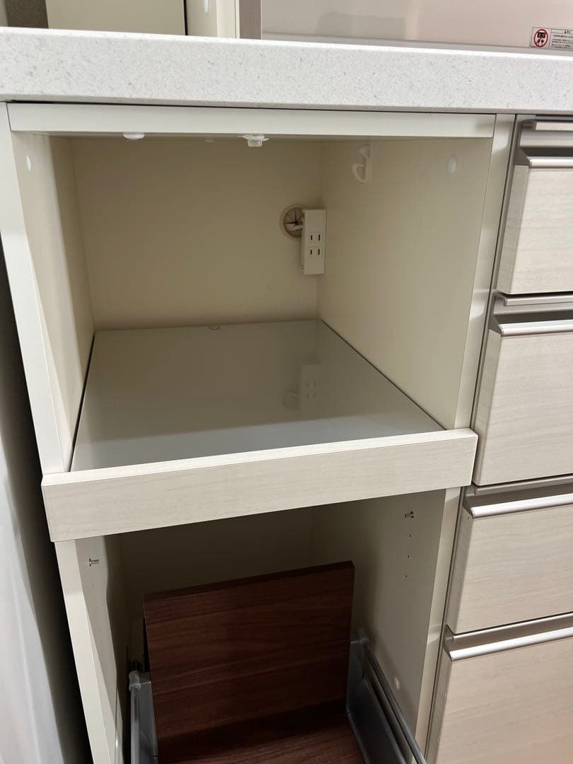 ①パモウナ　キッチンボード　食器棚　幅200センチ　上部分