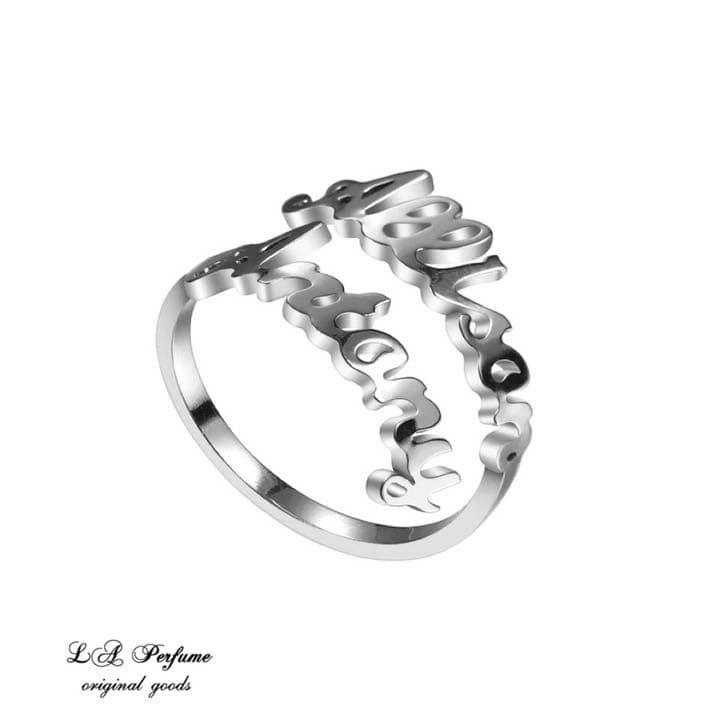 名前入り♡ダブルネーム カスタムリング✨イニシャル オリジナル✨名前入れ