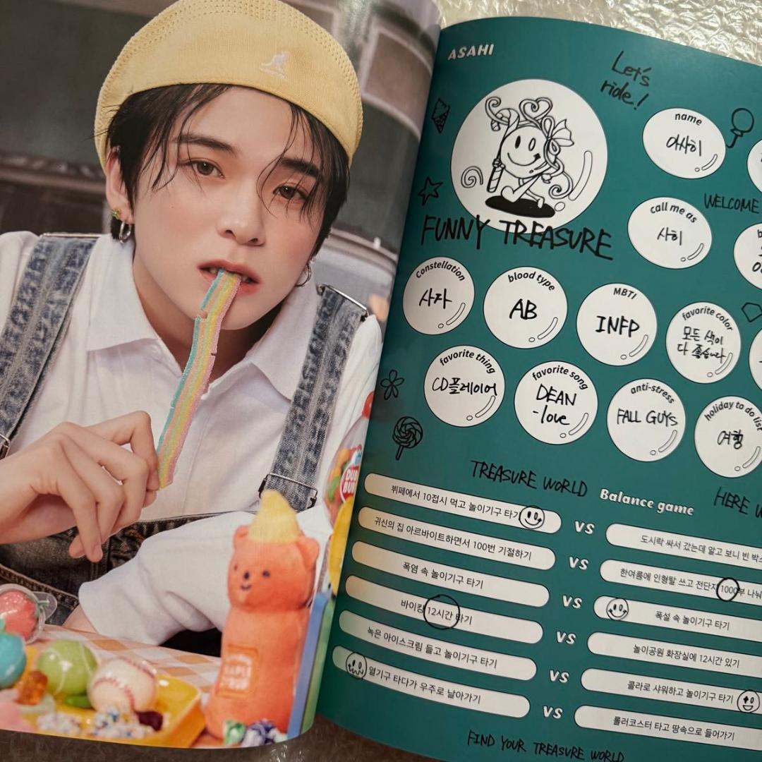 TREASURE WORLD PLAY BOOK アサヒ 直筆サイン入り