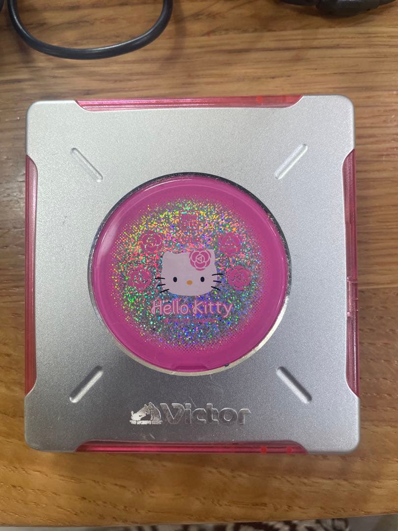 【ジャンク品】Victor ハローキティ　ポータブルMDプレイヤー　サンリオ
