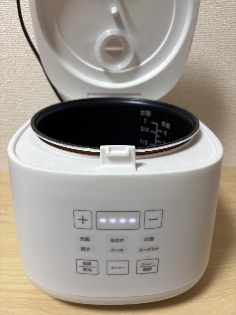 ★4合★ 多機能 炊飯器 9種メニュー 様々な料理 お手入れ簡単 黒 他カラー有