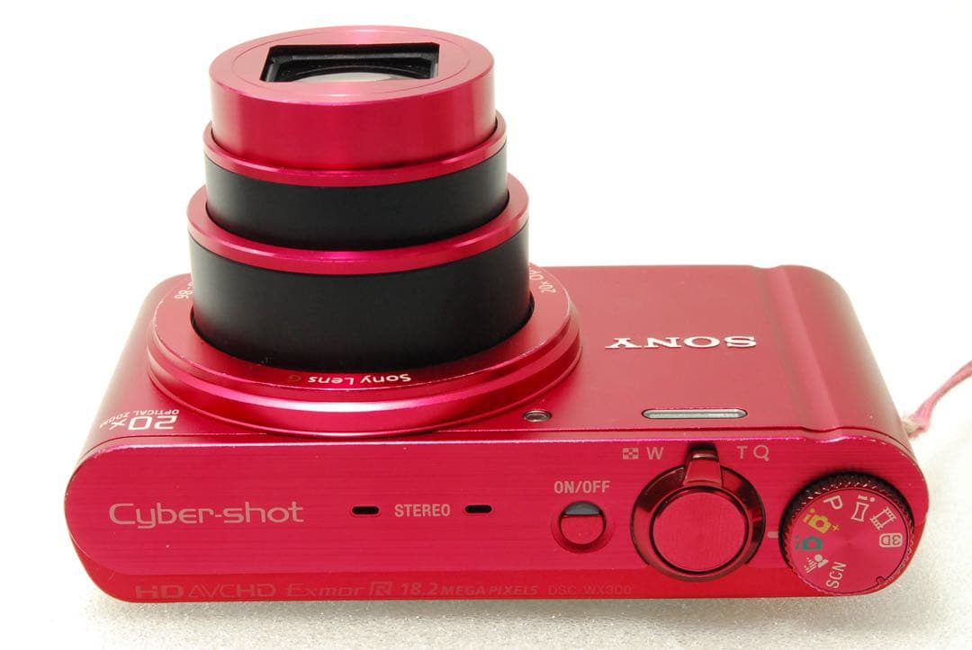 SONY DSC-WX300 ❤️スマホ転送 動作確認済 レッド ソニー コンデジ