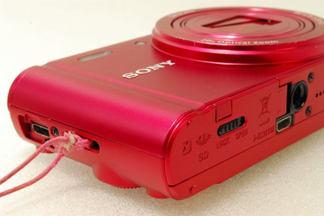 SONY DSC-WX300 ❤️スマホ転送 動作確認済 レッド ソニー コンデジ