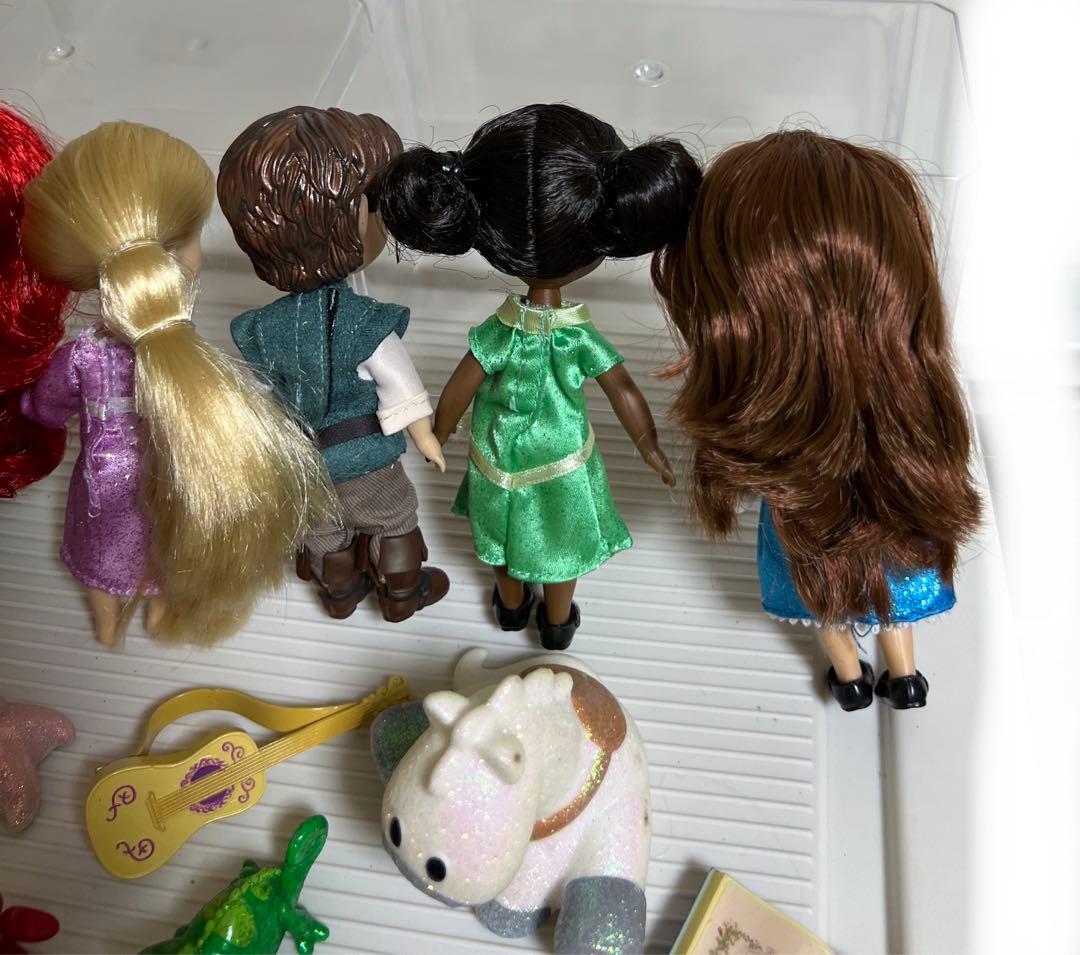 アニメータードール人形（ミニ）ラプンツェル、フリンライダーのお人形、フィギュア