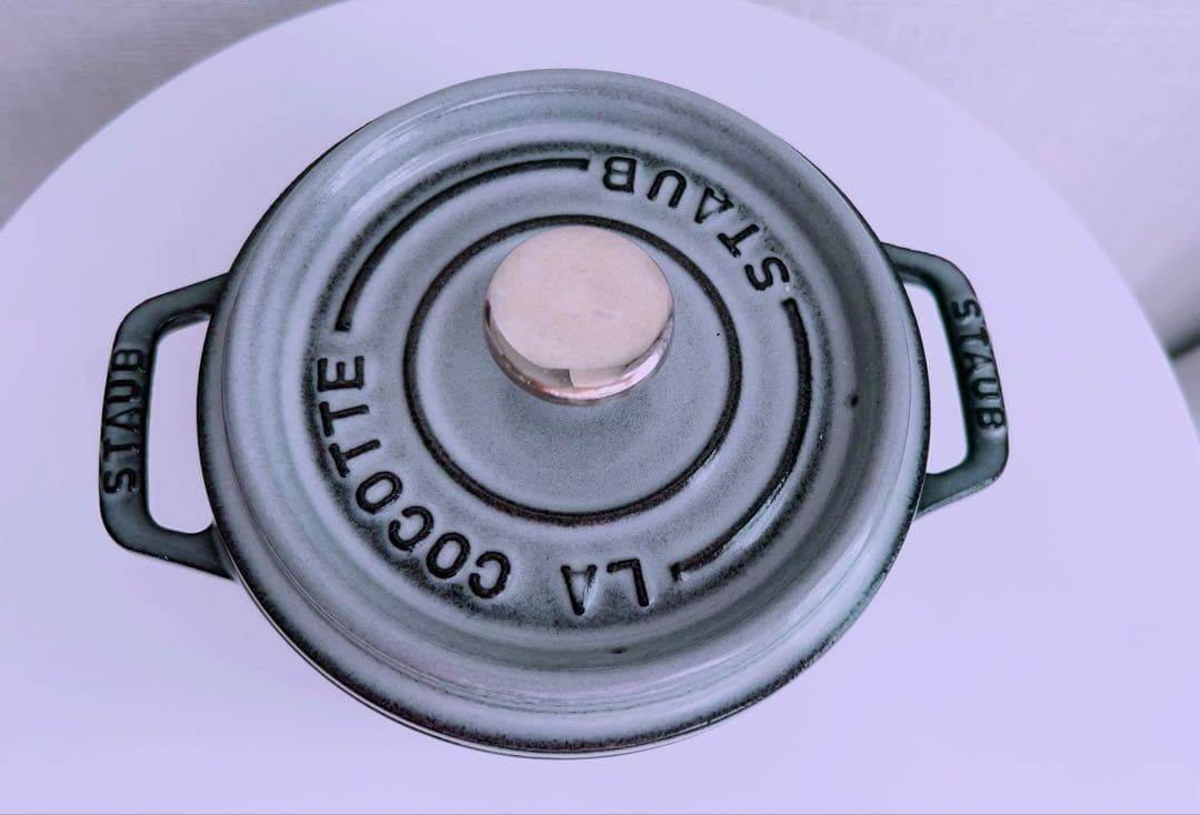 STAUB 鋳鉄製 両手鍋 グレー