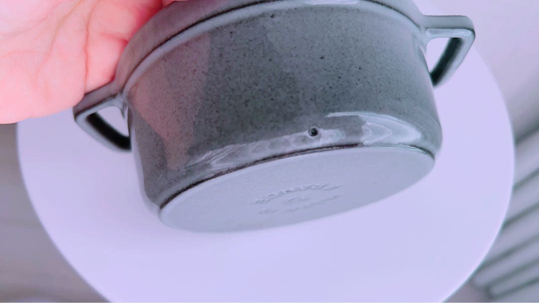 STAUB 鋳鉄製 両手鍋 グレー