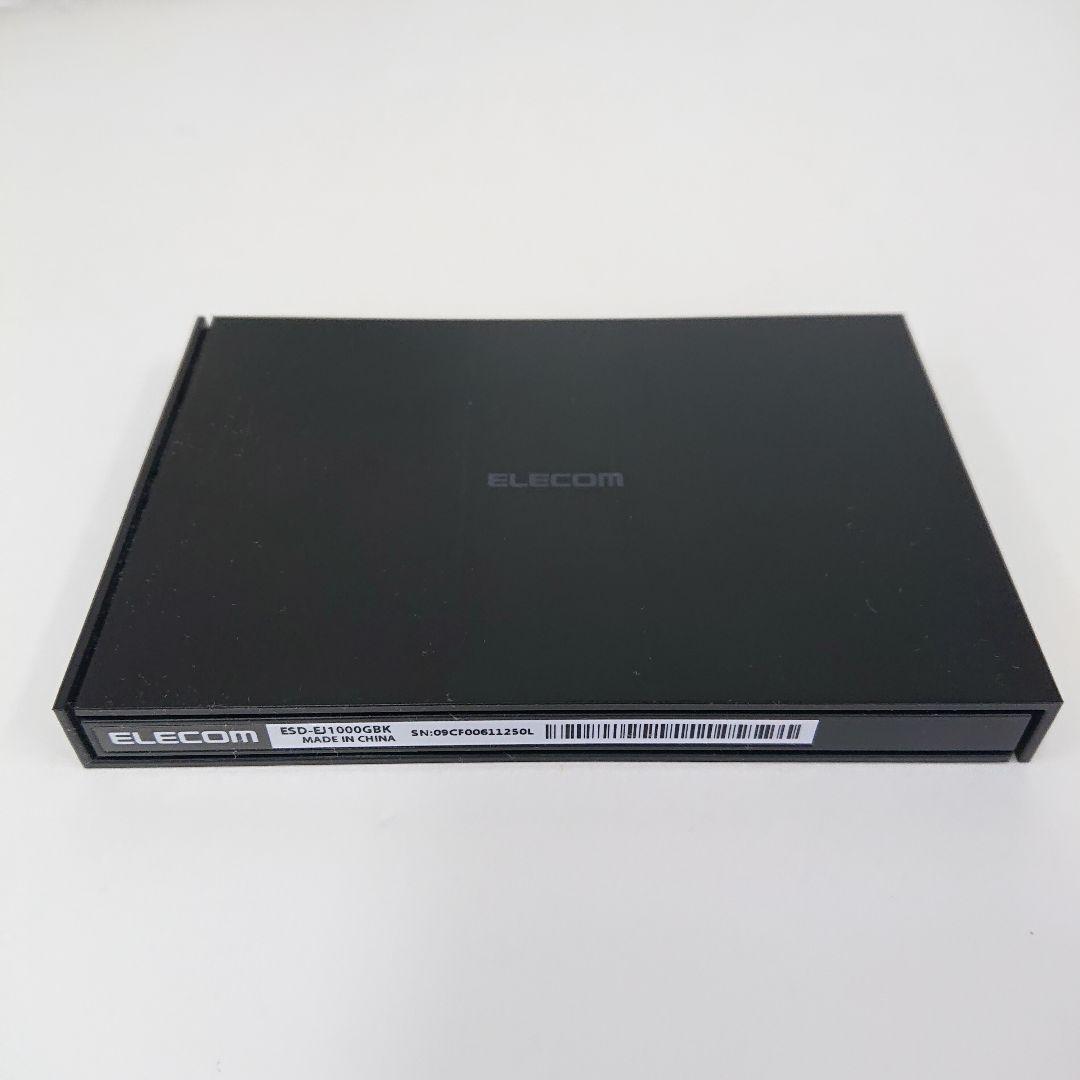 エレコム ポータブルSSD 1TB ブラック ESD-EJ1000GBKR