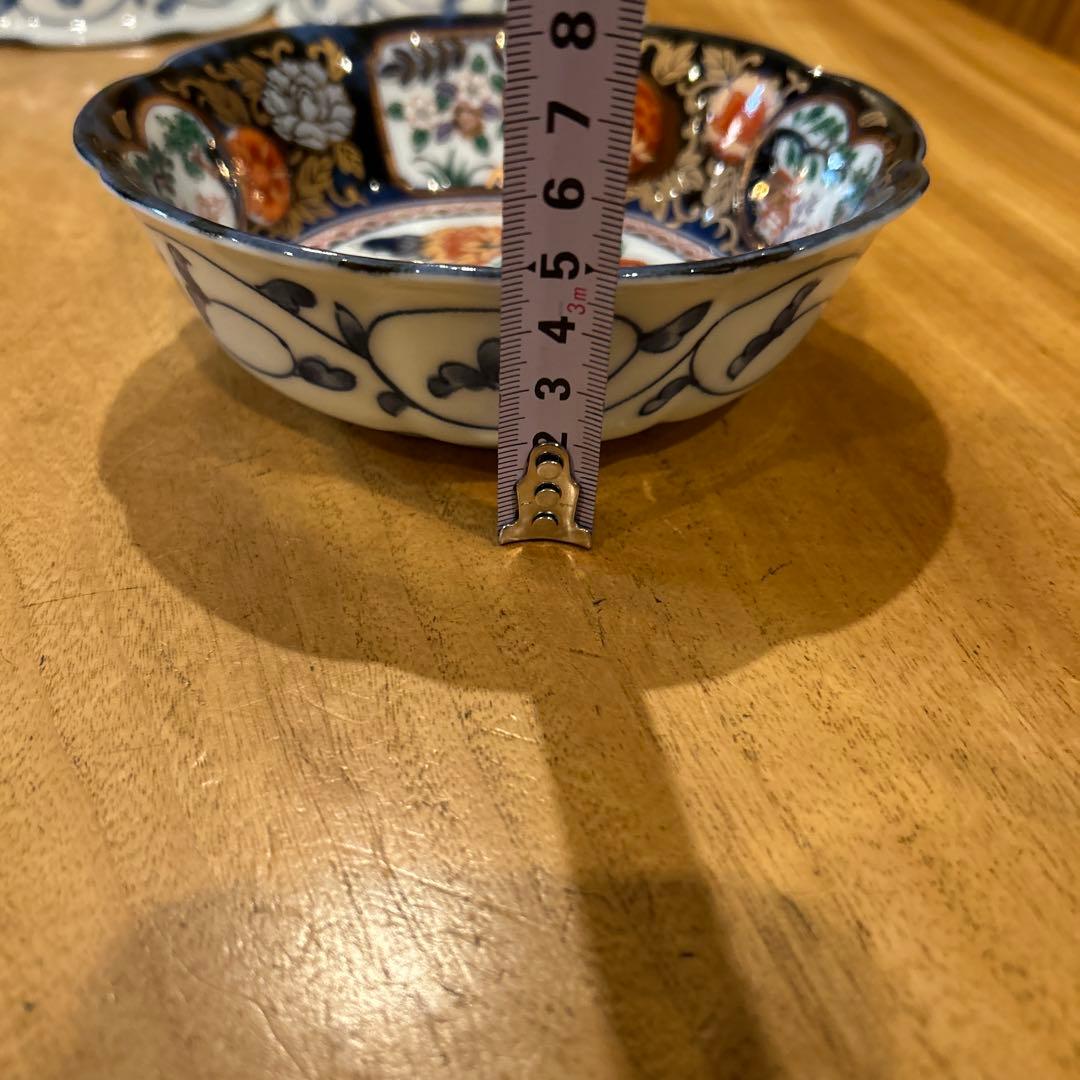 有田焼　和山窯　金彩古伊万里絵付　平鉢　四枚