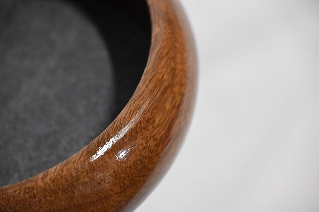 木製丸型ボックス アゲートスライス風の蓋 インテリア小物入れ