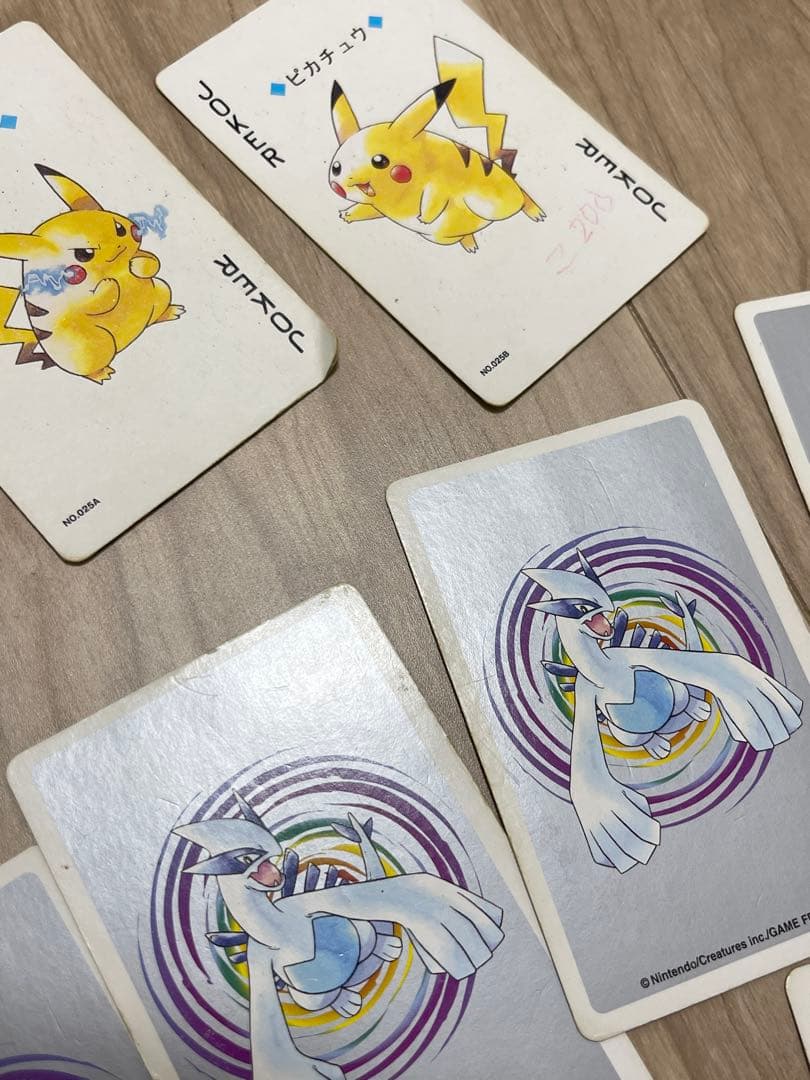 ポケモントランプ　金　銀　サファイア　赤　緑　ピカチュウ