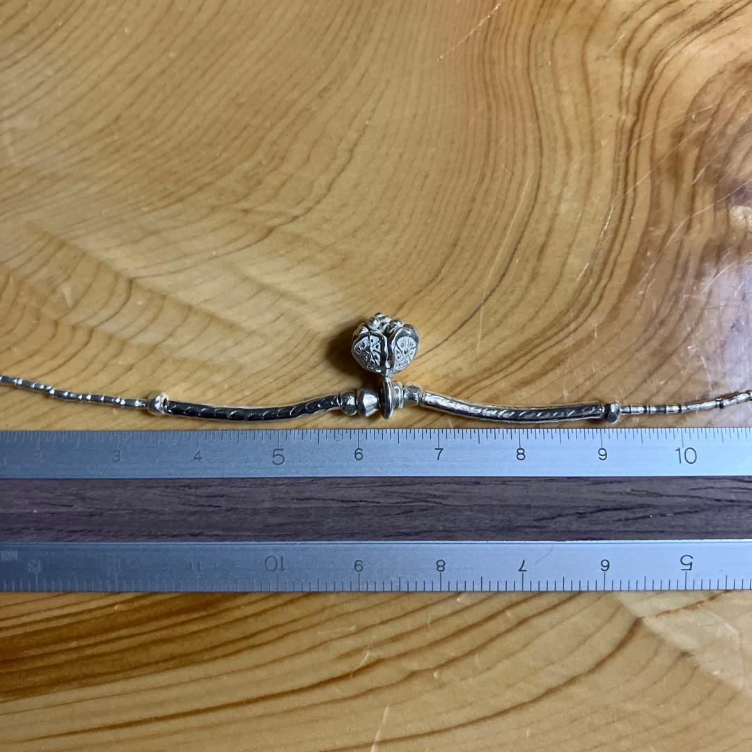 カレンシルバー　ボタニカルチャームネックレス＆ピアス(ホワイトシルバー)