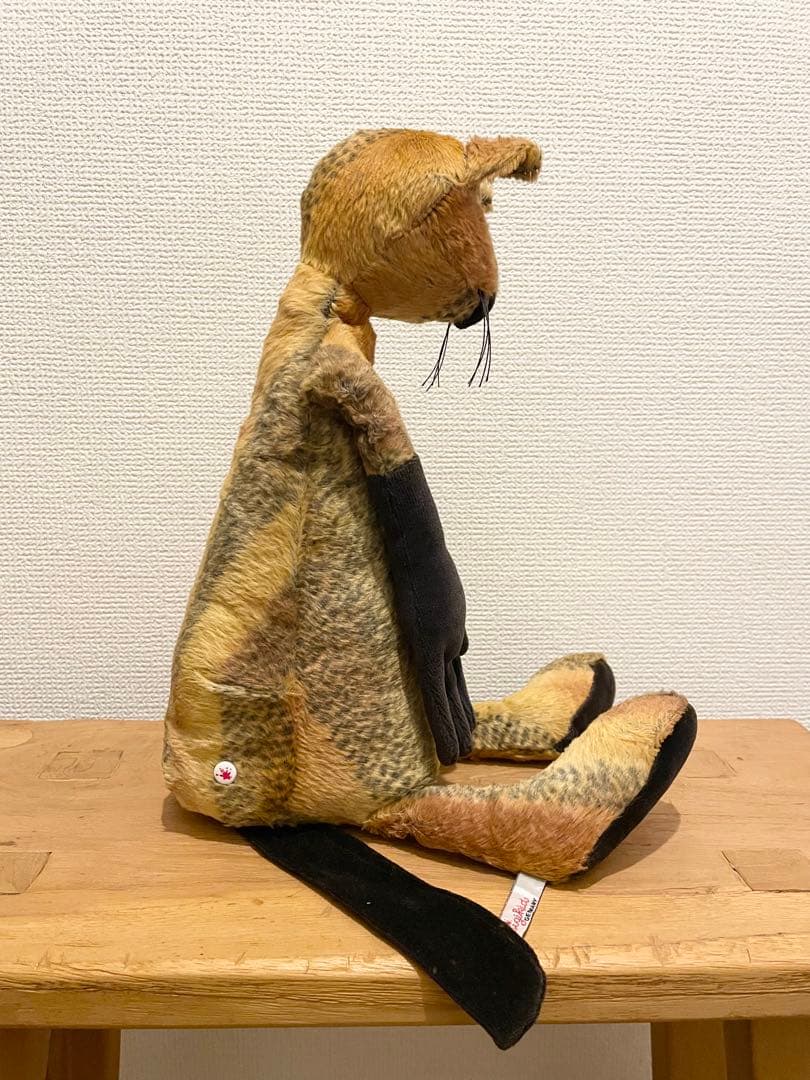 シギキッドsigikid 猫　ぬいぐるみ 茶×黒