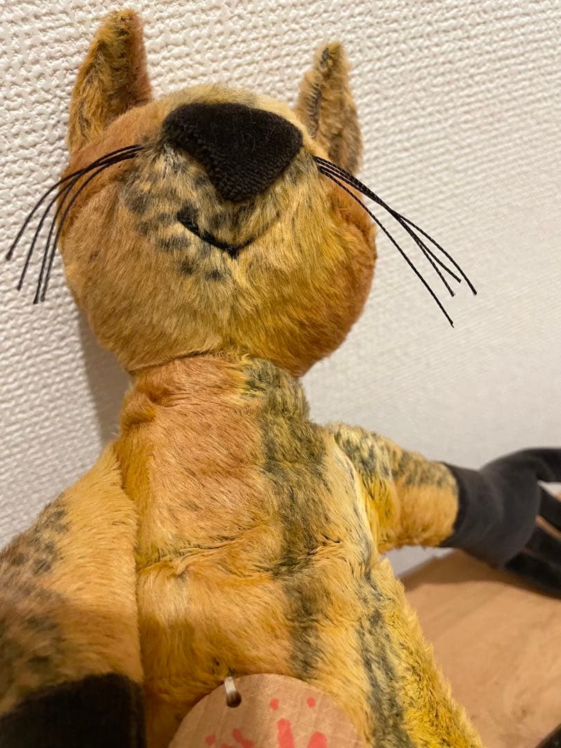 シギキッドsigikid 猫　ぬいぐるみ 茶×黒