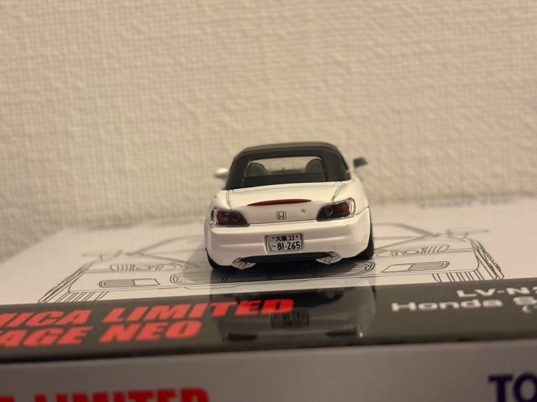 1/64 Tomytec Honda S2000 白　カスタマイズ