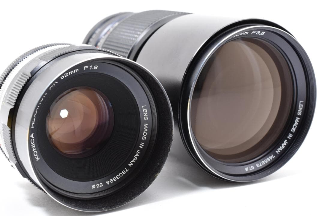 コニカ HEXANON AR 200mm F3.5＆52mm F1.8 カメラ