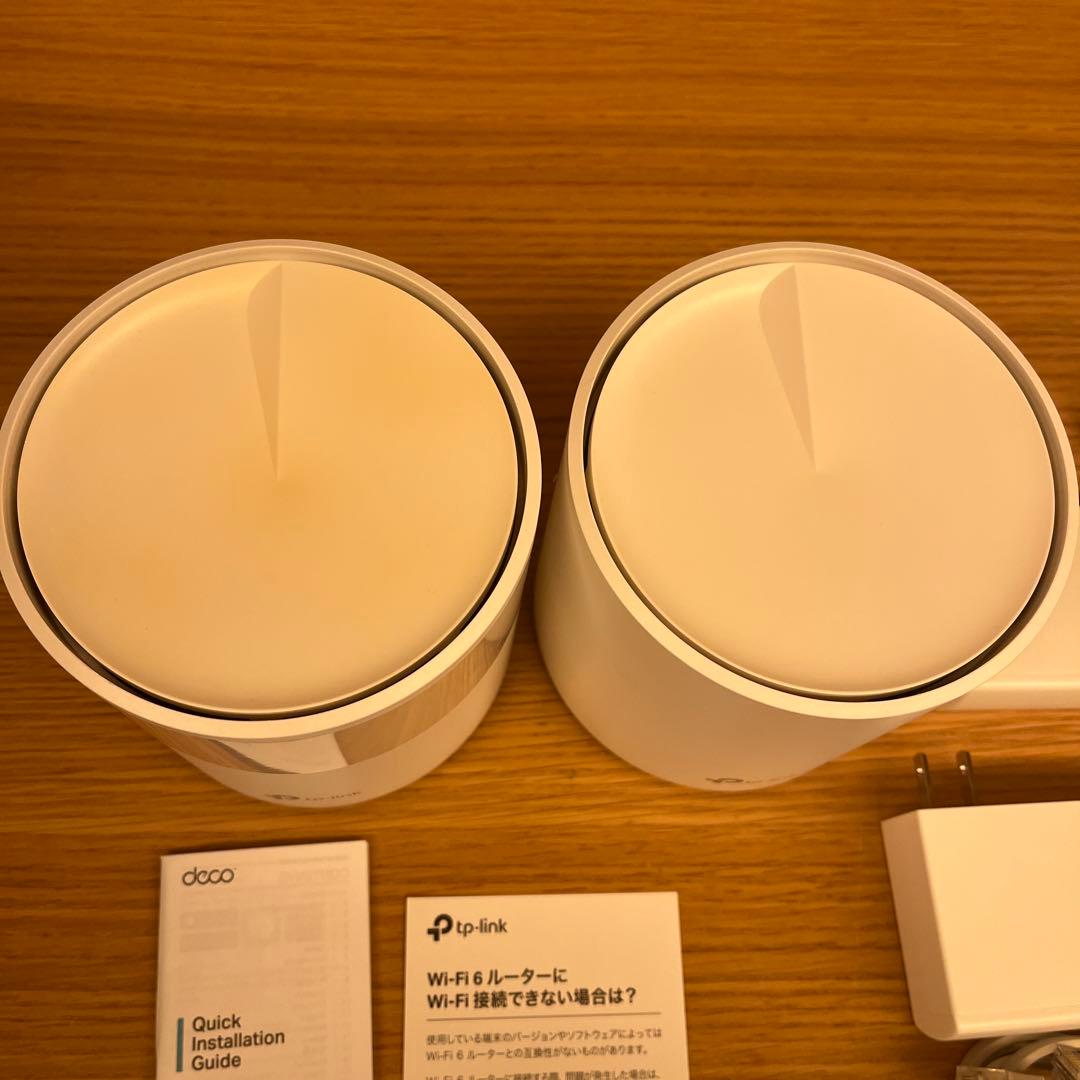 TP-Link Deco X20 Wi-Fi 6 ルーター2台セット　初期化済み