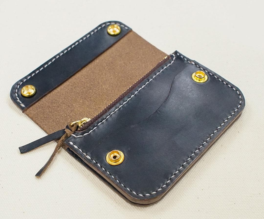 ホーウィン HORWEEN クロムエクセル　トラッカーウォレット　ハンドメイド