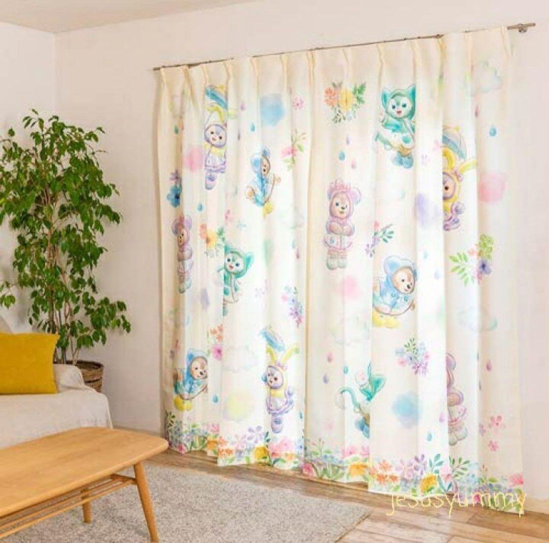 匿名配送　カーテン　ダッフィーフレンズ　ビューティフルレイニーデイズ　新品