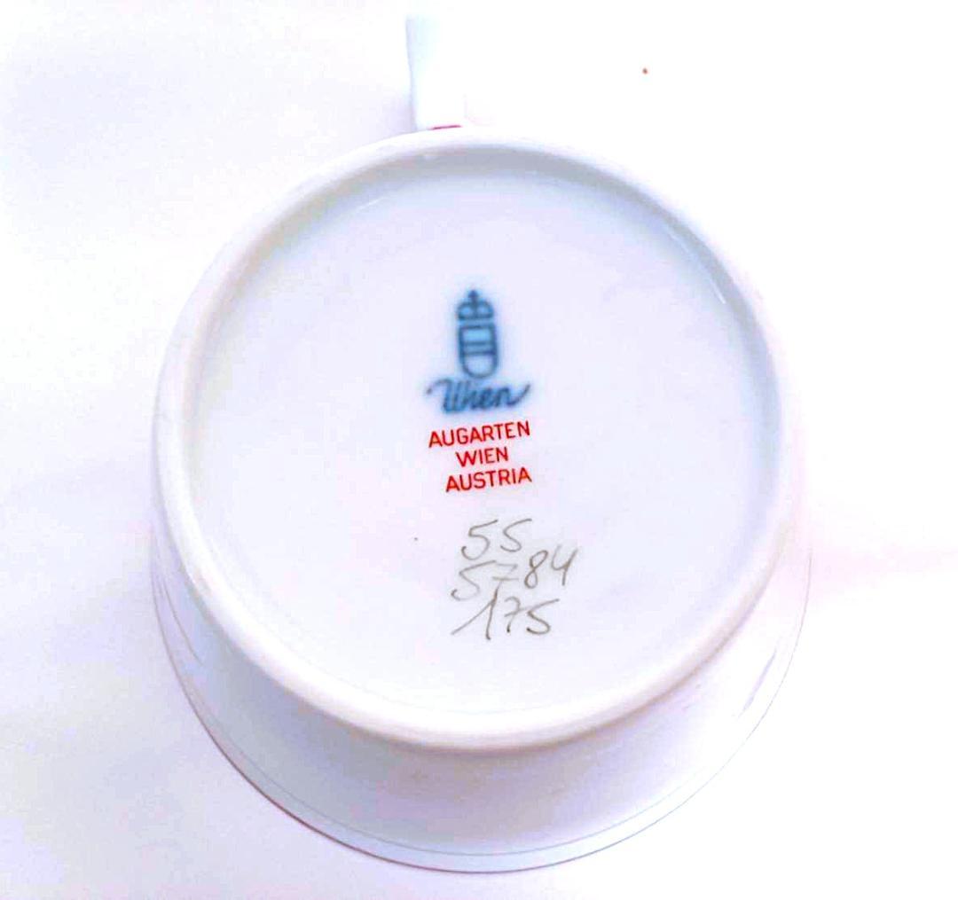 アウガルテン・オールドウィンナーローズ（モーツアルト）カップセットとキャンドルｓ