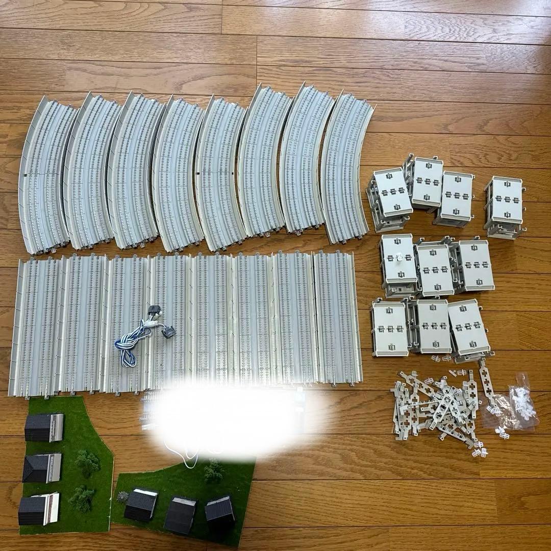 Nゲージ 鉄道模型 レールと建物セット