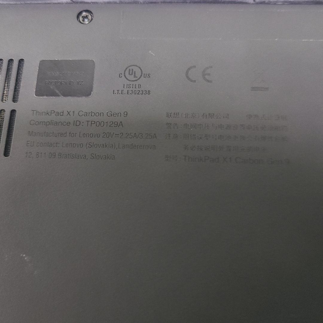 Windowsノート本体 ThinkPad X1 Carbon Gen9 i7/16GB/256GB