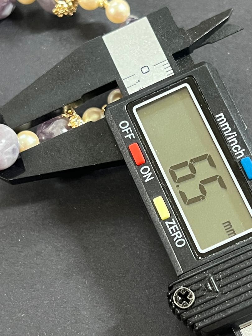 スーパーセブン水入とパープルマイカのブレスレット