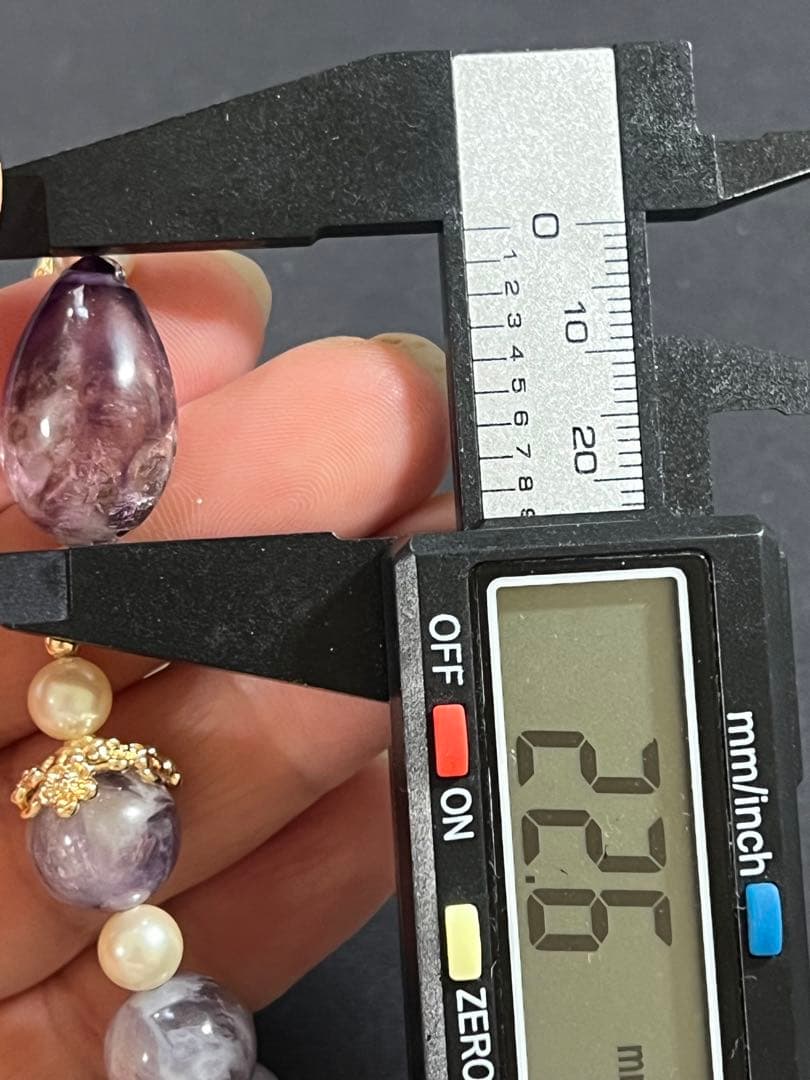 スーパーセブン水入とパープルマイカのブレスレット