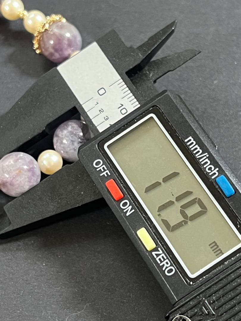 スーパーセブン水入とパープルマイカのブレスレット