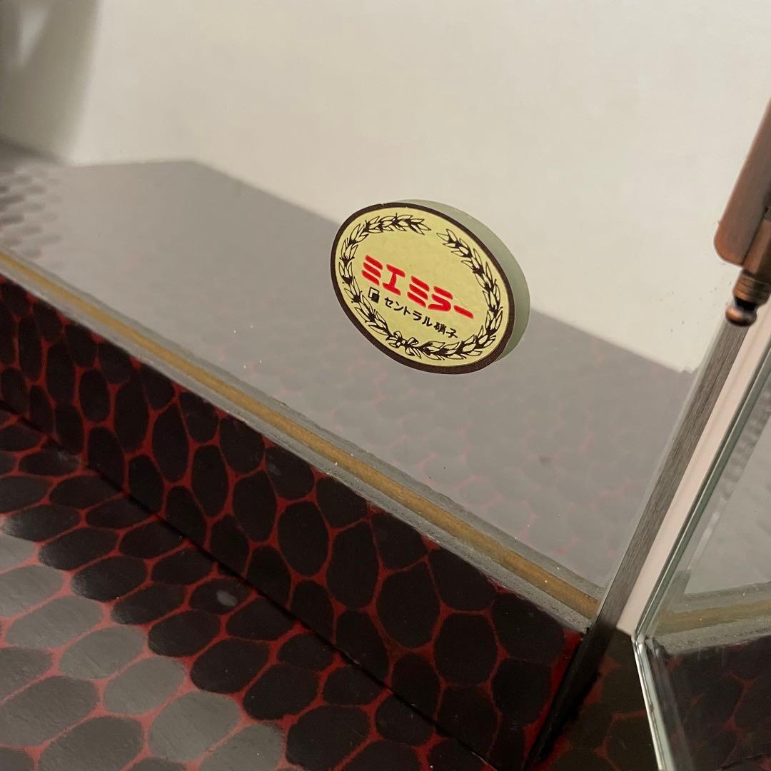 鎌倉彫 姿見　三面鏡 鏡台　彫刻 牡丹花 レトロ 最高級銅引鏡 ミエミラー