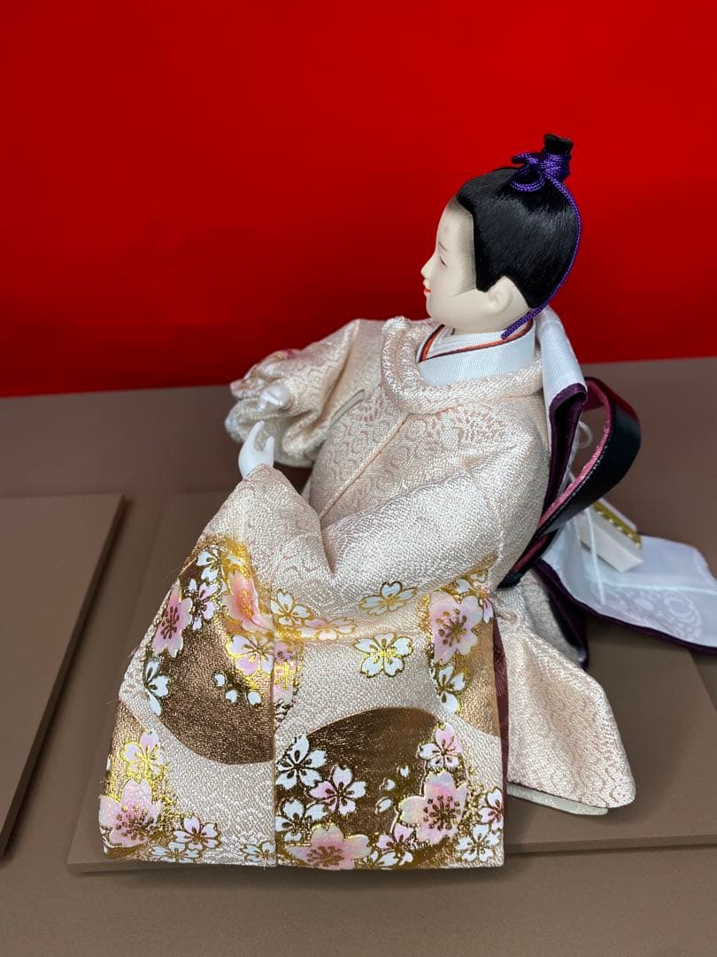 雛人形　会津塗り収納セット・人形工房　道翠・間口約５５×奥行約３５×高さ約４９㎝