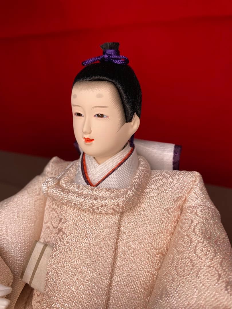 雛人形　会津塗り収納セット・人形工房　道翠・間口約５５×奥行約３５×高さ約４９㎝