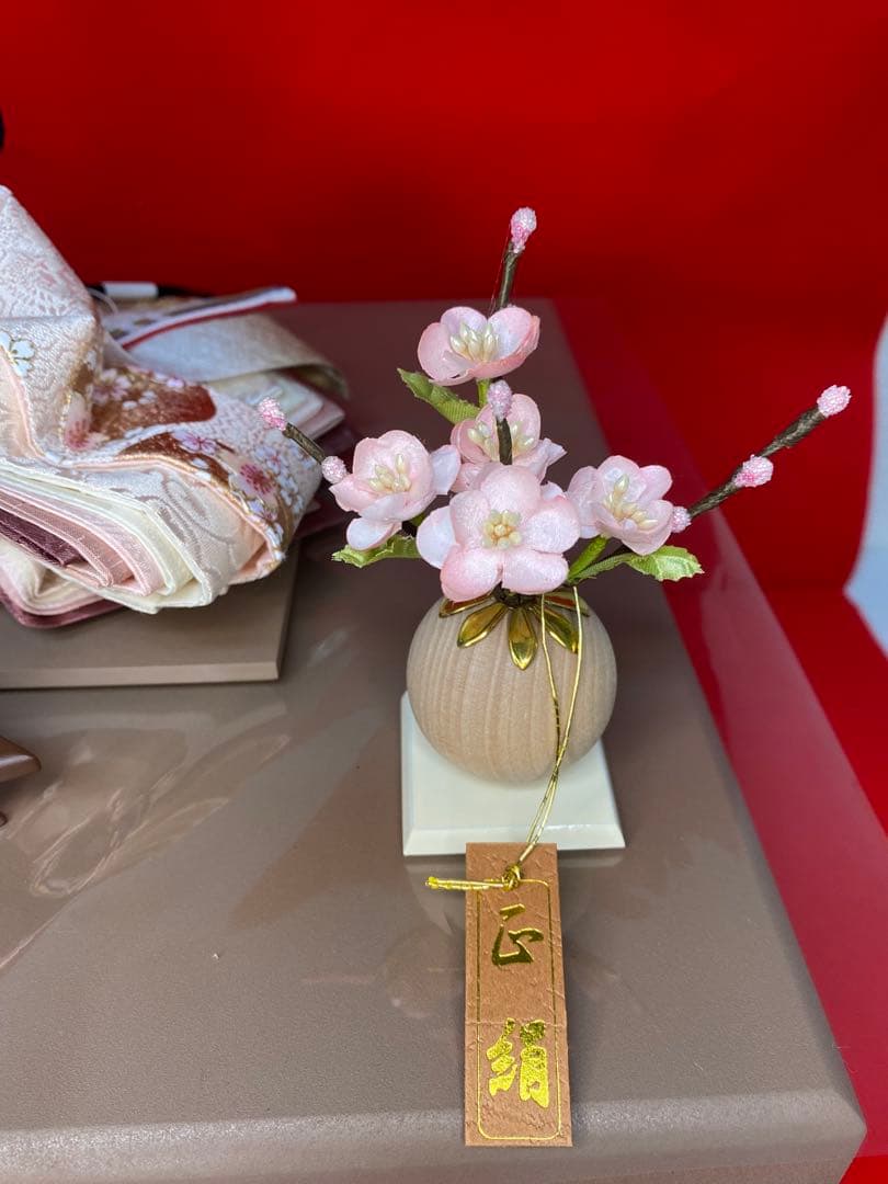 雛人形　会津塗り収納セット・人形工房　道翠・間口約５５×奥行約３５×高さ約４９㎝