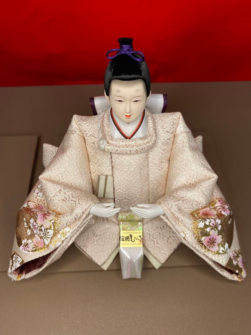 雛人形　会津塗り収納セット・人形工房　道翠・間口約５５×奥行約３５×高さ約４９㎝