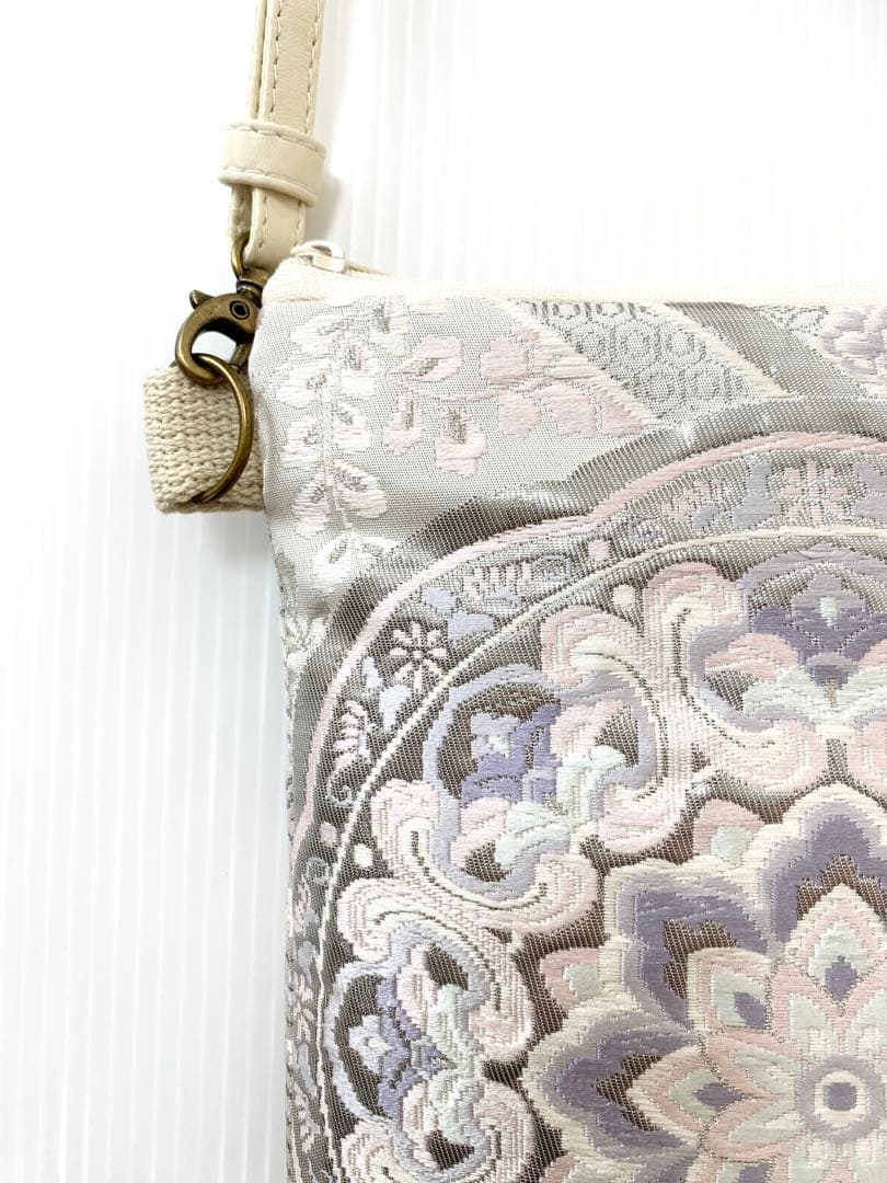 大人可愛いサコッシュバッグ帯リメイクサコッシュバッグ着物リメイクバッグ5107